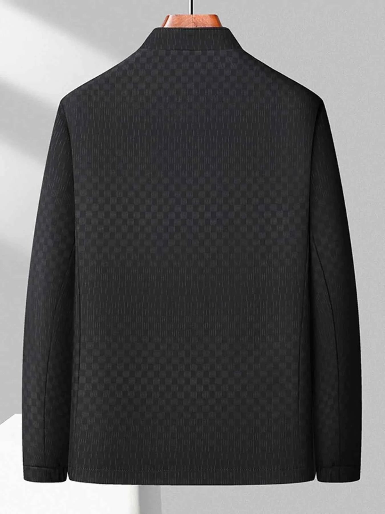 Men’s Plus Size Zip Up Long Sleeve Jacket – Casual Lightweight Outerwear with Pockets