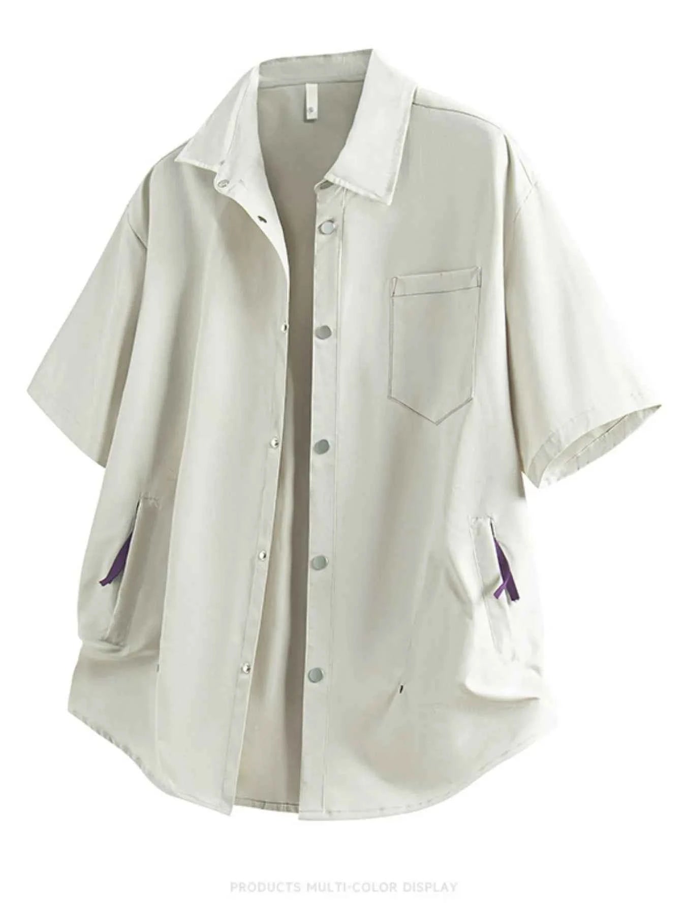 Men's Full Size Snap Down Short Sleeve Shirt Plus Size