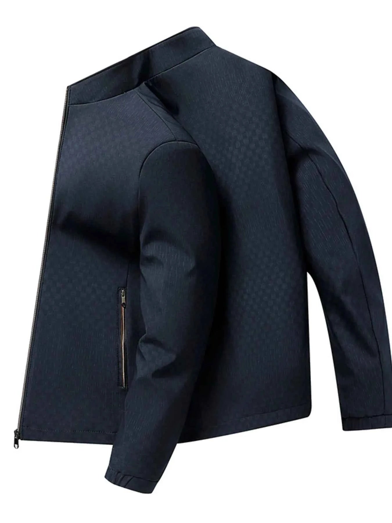 Men’s Plus Size Zip Up Long Sleeve Jacket – Casual Lightweight Outerwear with Pockets