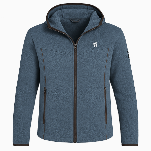 Stonehenge Textures Men’s Softshell Fleece Jacket – Windproof, Breathable, Warm & Stylish Outdoor Hoodie with Zippered Pockets Stonehenge Texture