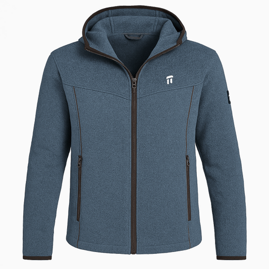 Stonehenge Textures Men’s Softshell Fleece Jacket – Windproof, Breathable, Warm & Stylish Outdoor Hoodie with Zippered Pockets Stonehenge Texture