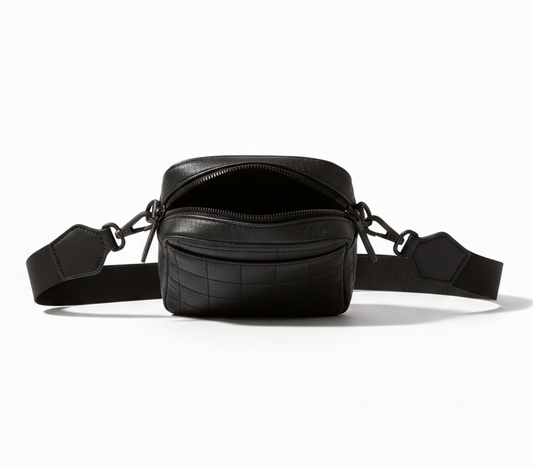 Stonehenge Textures Quilted Crossbody Travel Bag – Minimalist Urban Utility