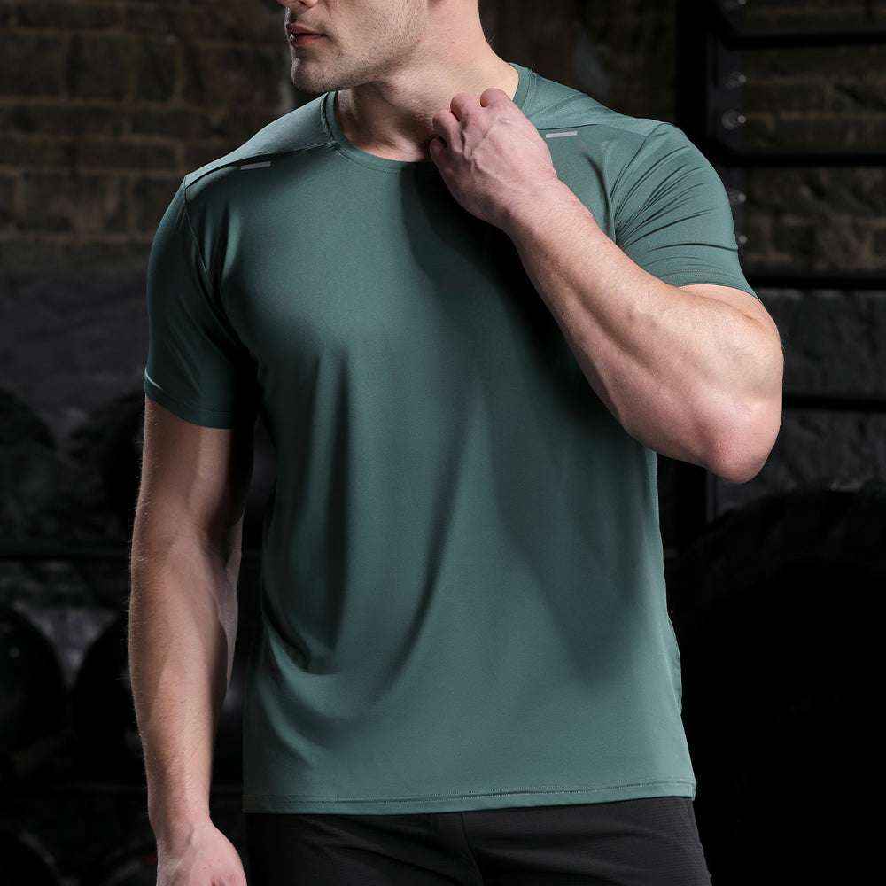 Men’s Quick-Drying Gym Shirt & Joggers Set Compression Fit Customizable Sublimation Wear