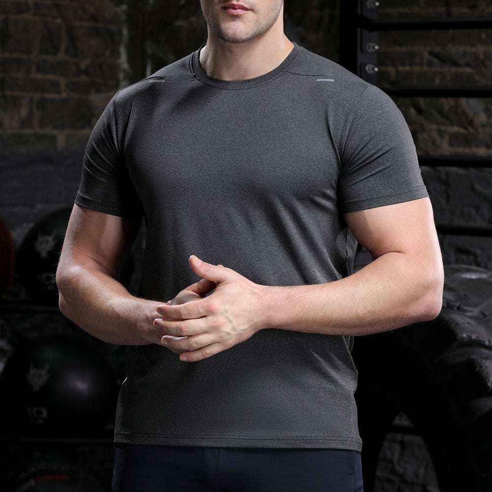 Men’s Quick-Drying Gym Shirt & Joggers Set Compression Fit Customizable Sublimation Wear