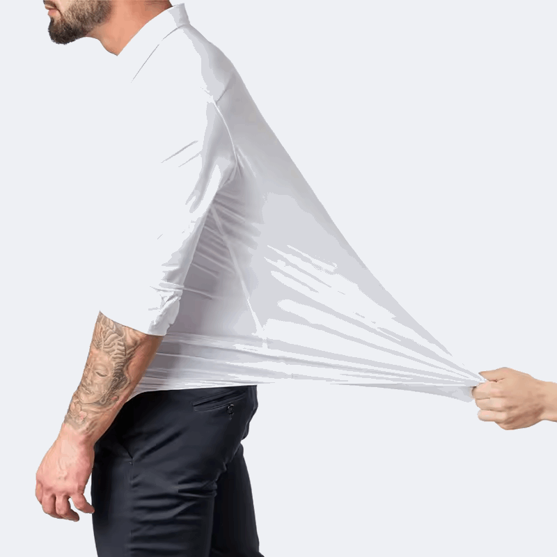 Stonehenge Texture Men's Slim-Fit Stretch Dress Shirt – Long Sleeve Formal & Casual Wear
