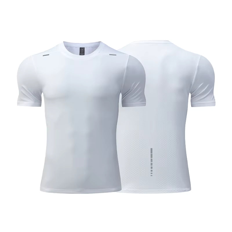 Men’s Quick-Drying Gym Shirt & Joggers Set Compression Fit Customizable Sublimation Wear - Stonehenge Texture
