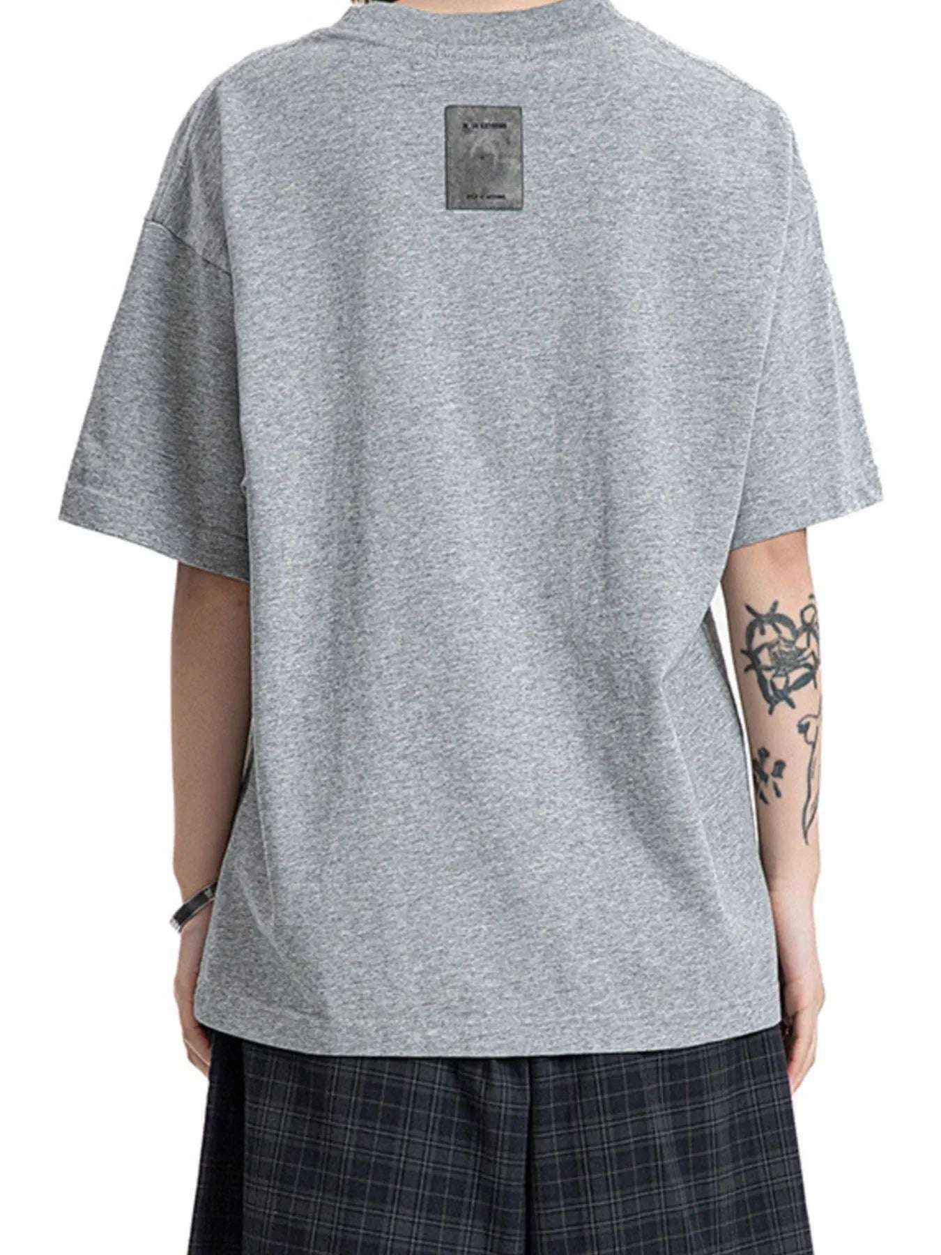 Men's Gaming Tic Tac Toe Graphic Round Neck T-Shirt