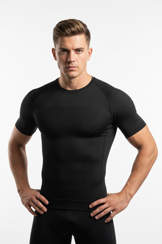 British Model in Compression T-Shirt