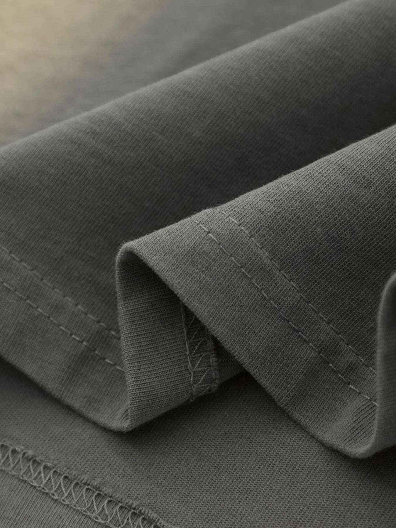 Men’s Distressed Long Sleeve T-Shirt – Oversized Streetwear Round Neck Top