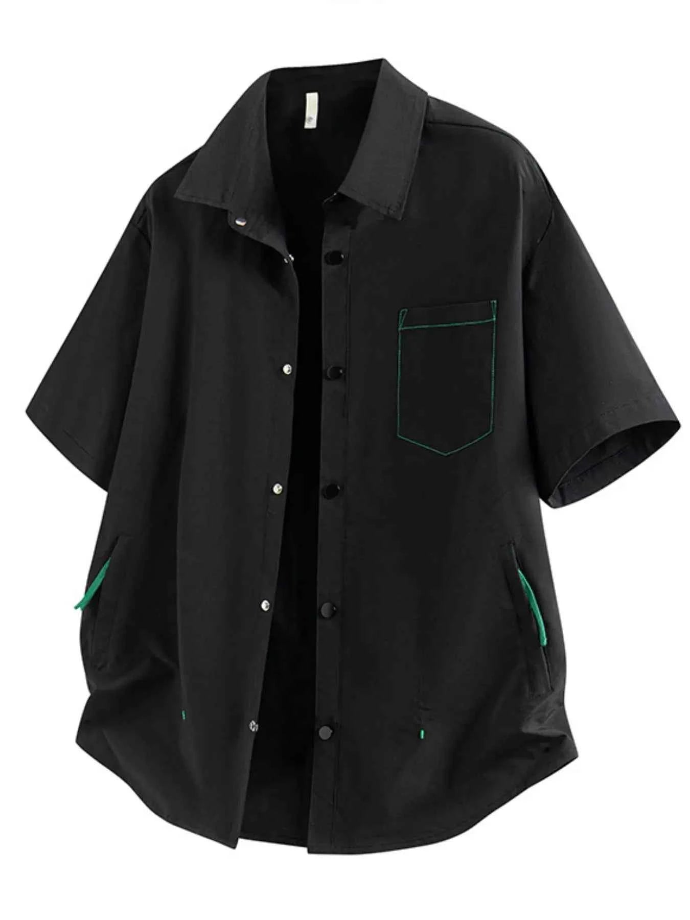 Men's Full Size Snap Down Short Sleeve Shirt Plus Size