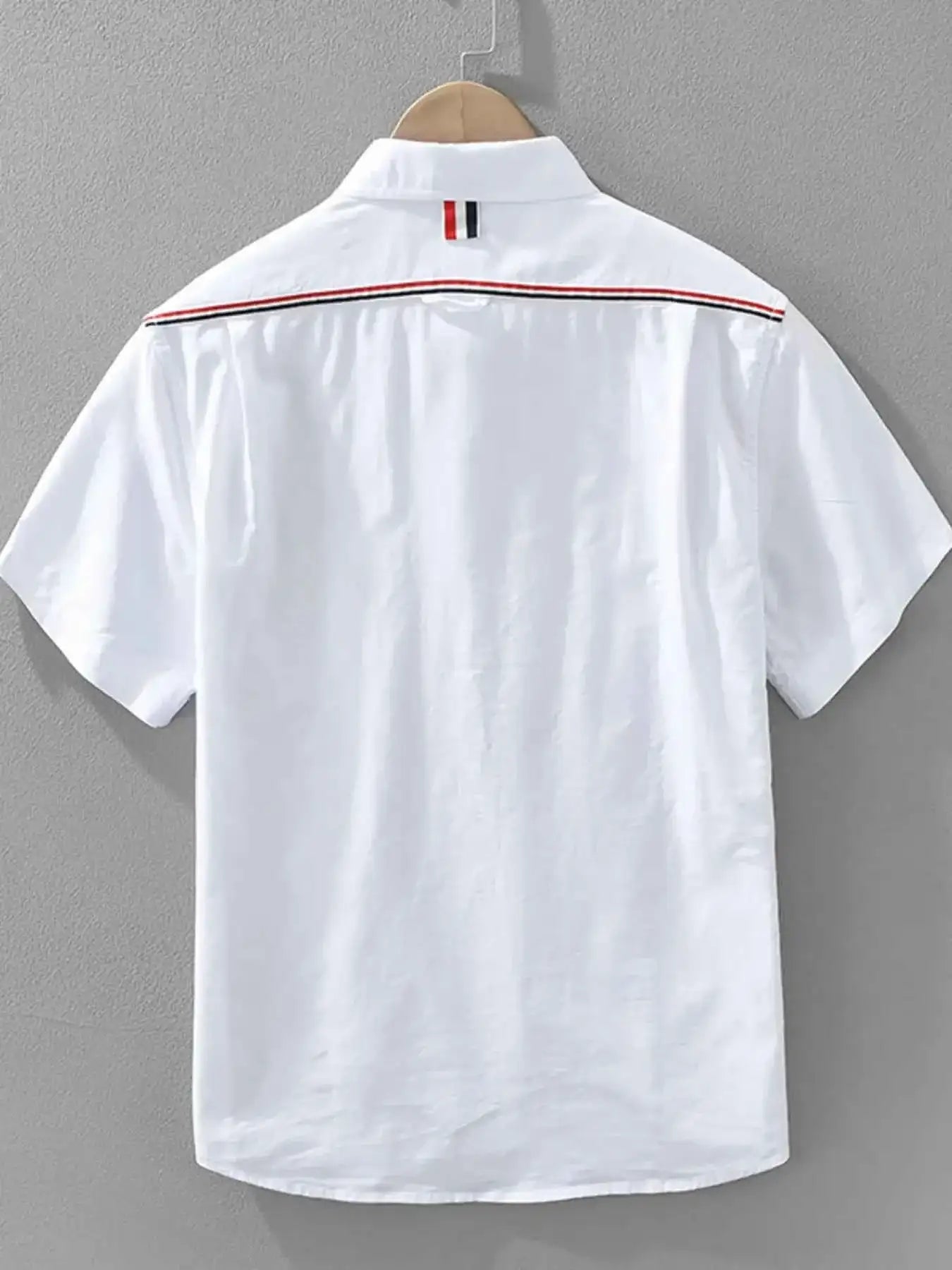 Men’s Plus Size Cotton Button Up Short Sleeve Shirt – Casual Summer Pocketed Top