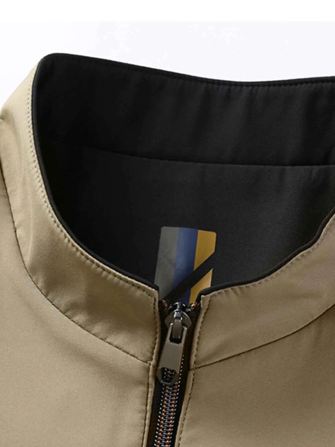 Men's Plus Size Zip Up Long Sleeve Jacket