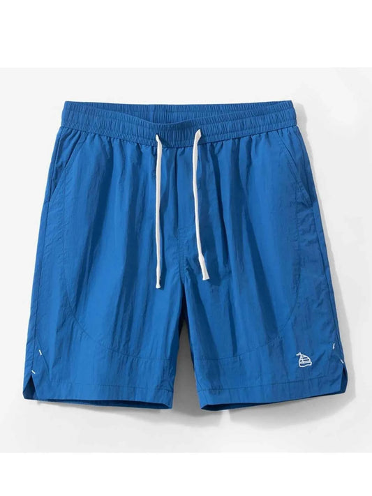 Men's Plus Size Drawstring Pocketed Shorts