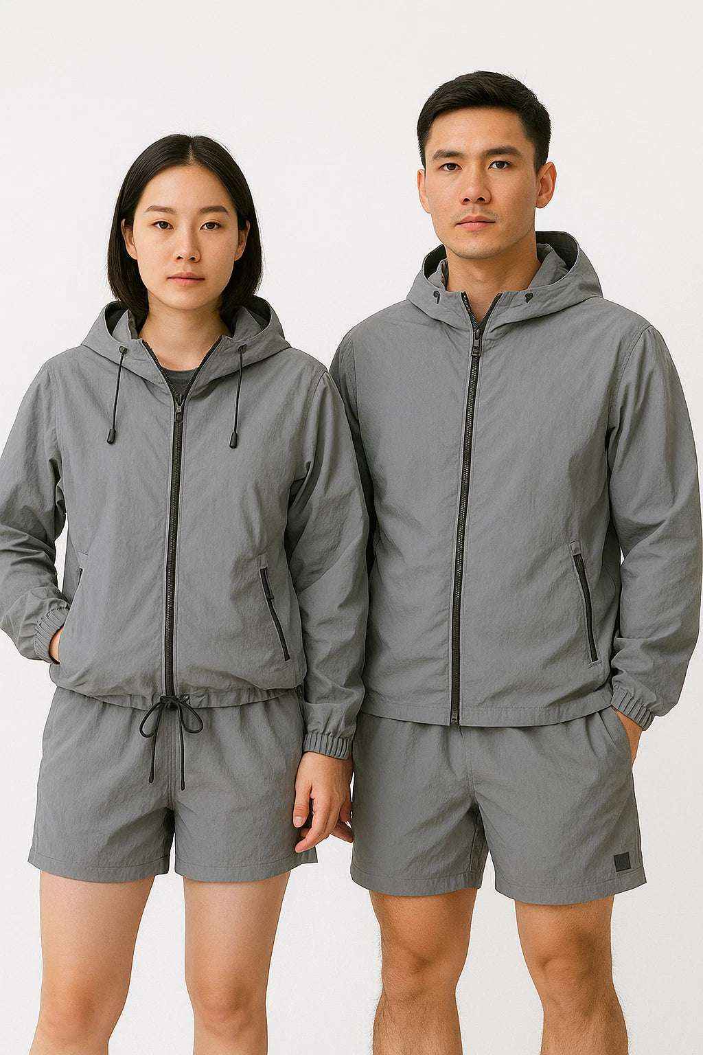 Stonehenge Lightweight Windbreaker Shorts Set Water-Resistant Travel Activewear Urban Techwear Outdoor Combo