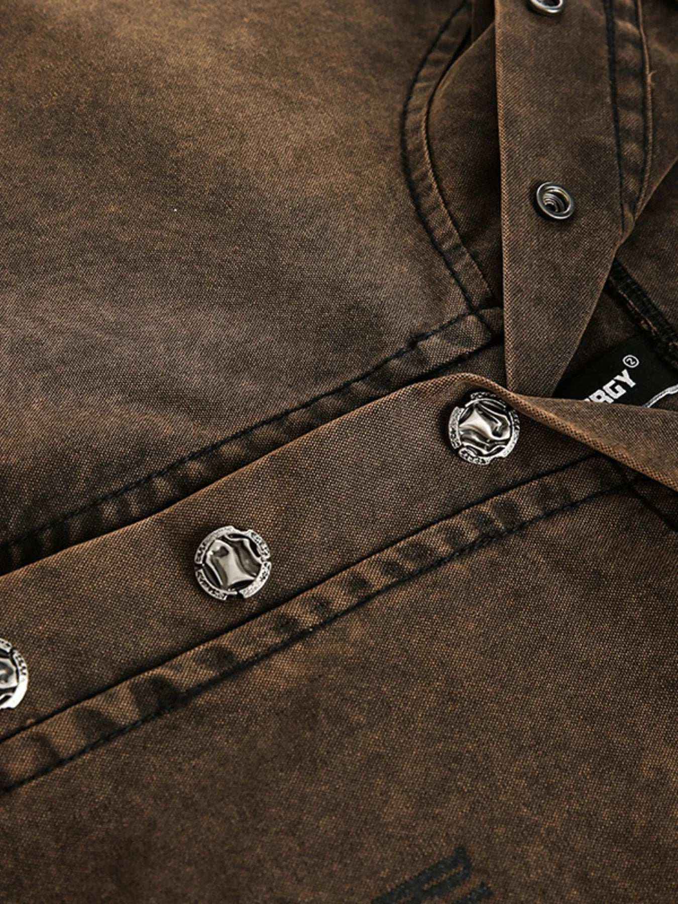 Men’s Washed Vintage Frayed Hem Hoodie – Casual Buttoned Pocketed Pullover