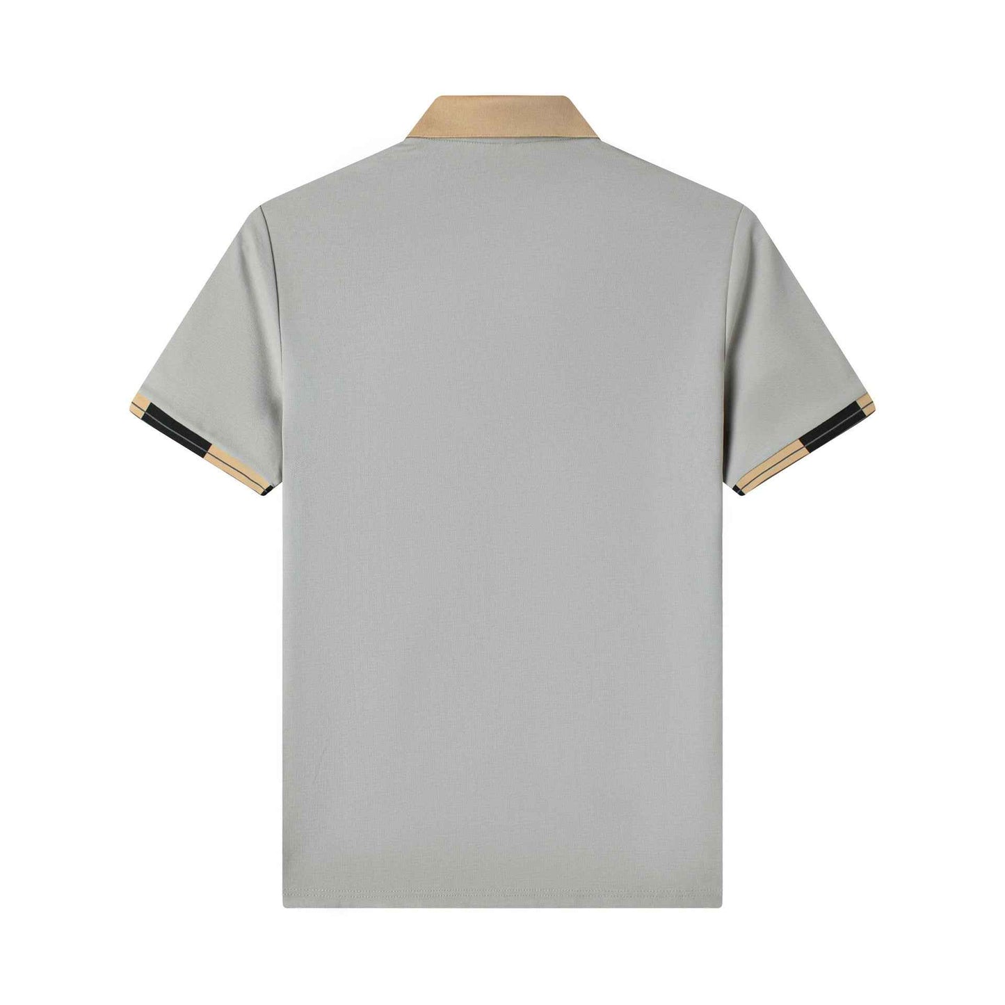 Stonehenge Textures Breathable Cotton Polo Shirt – Luxury Reverse Collar Summer Top