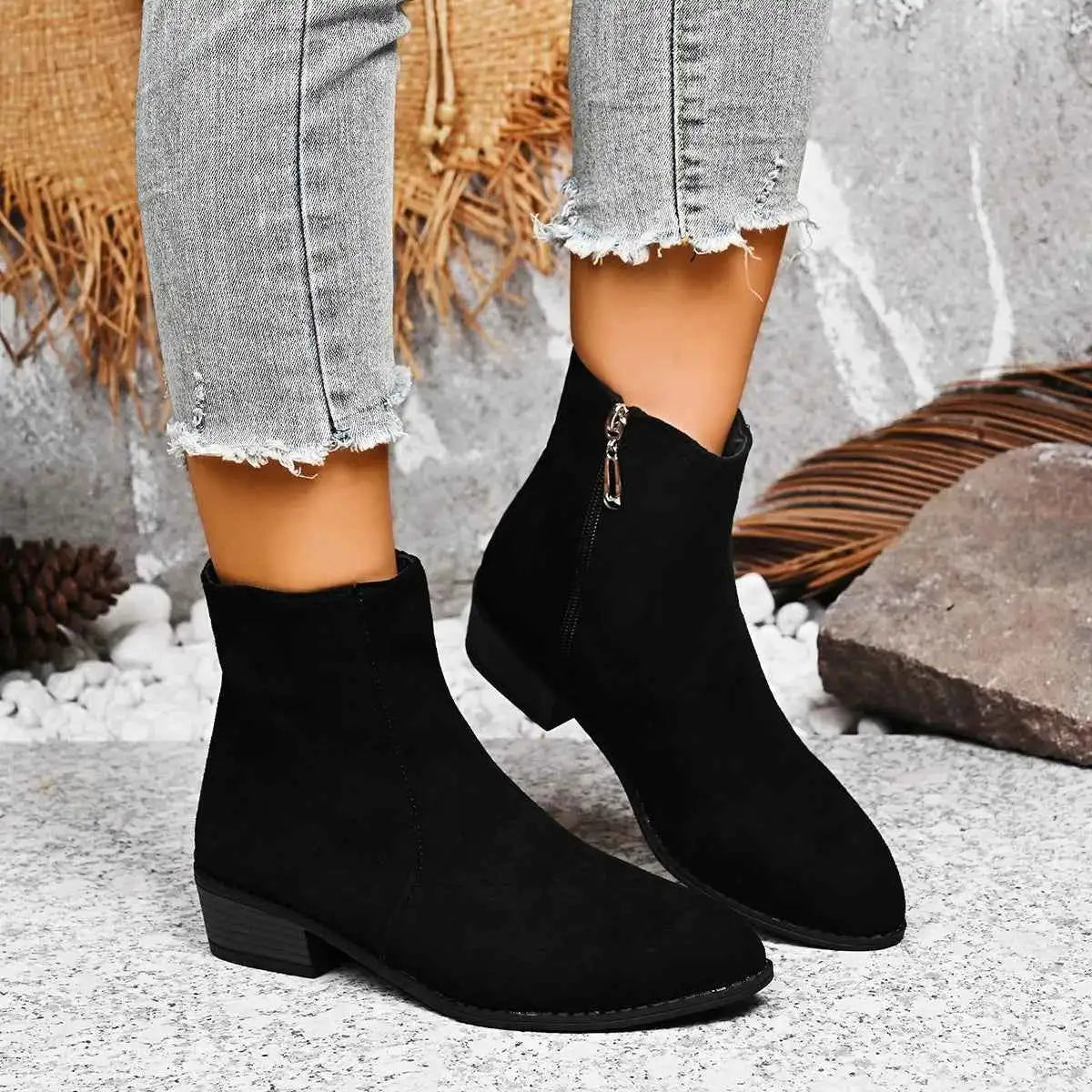 Block Heels Chelsea Boots