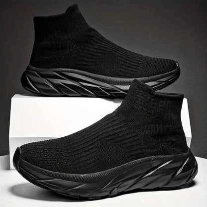 Stonehenge Men's Lightweight Knit Running Shoes - Breathable Slip-On Sneakers for Walking and Training
