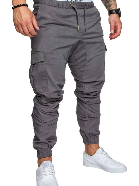 Men's Full Size Cargo Jogger with Drawstring Waistband Plus Size