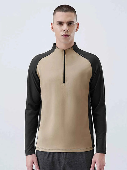 Men's Plus Size Long Sleeve Quick-Dry Active T-Shirt