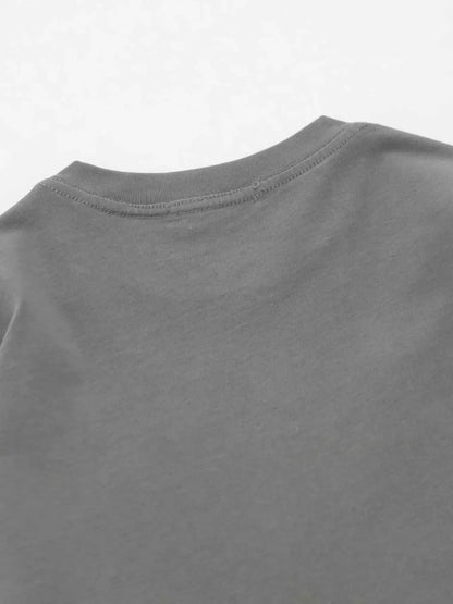 Men’s Distressed Long Sleeve T-Shirt – Oversized Streetwear Round Neck Top