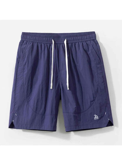 Men's Plus Size Drawstring Pocketed Shorts