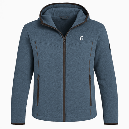 Stonehenge Textures Men’s Softshell Fleece Jacket – Windproof, Breathable, Warm & Stylish Outdoor Hoodie with Zippered Pockets Stonehenge Texture