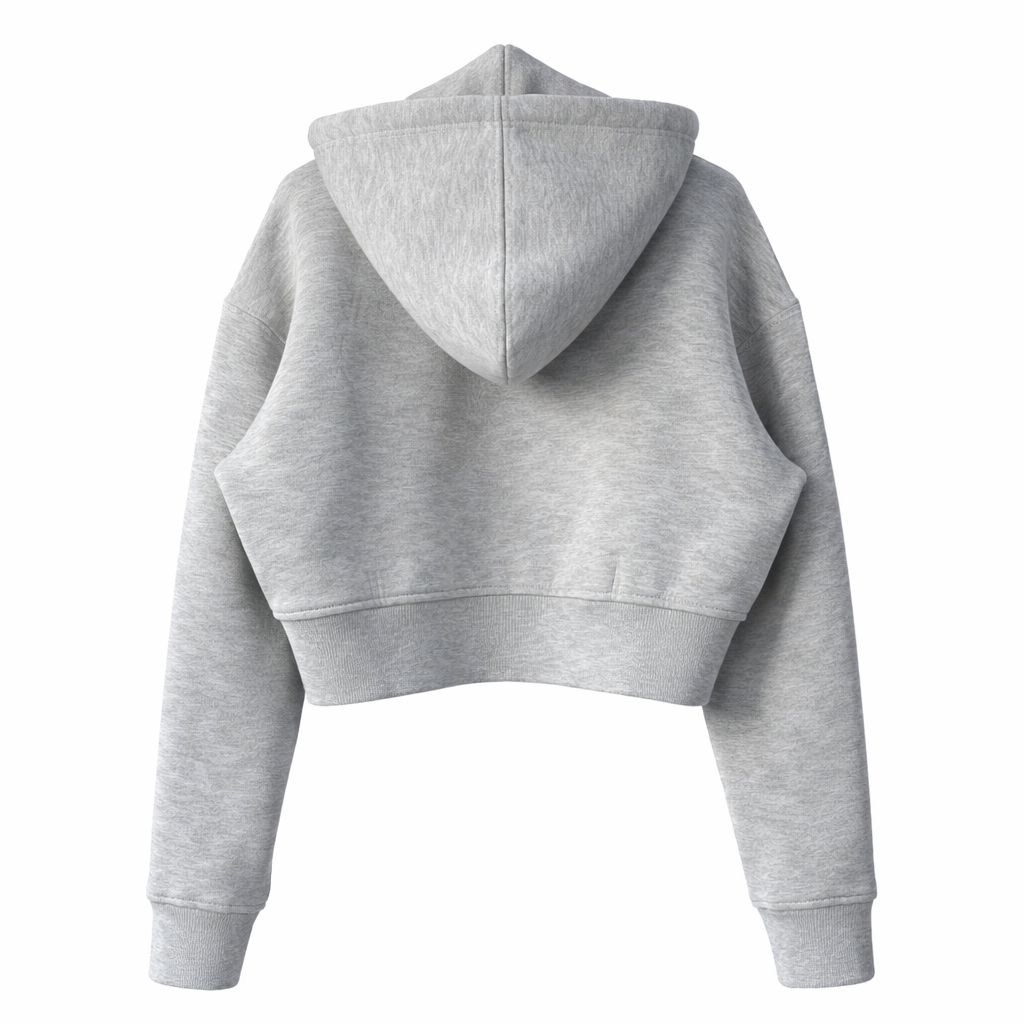 Cropped Zip Hoodie — Signature Edition