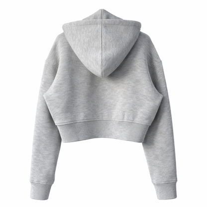 Cropped Zip Hoodie — Signature Edition