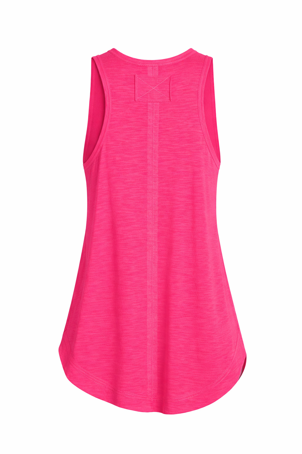 Pink sleeveless top on a white background