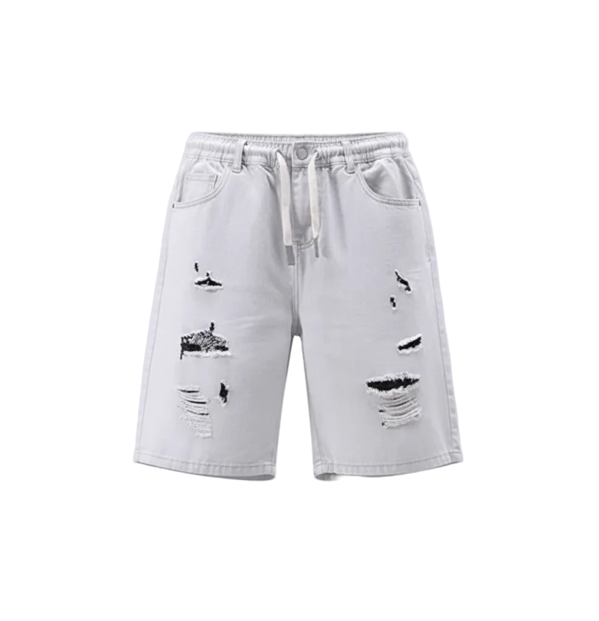 Men's Distressed Denim Shorts for Effortless Casual Style
