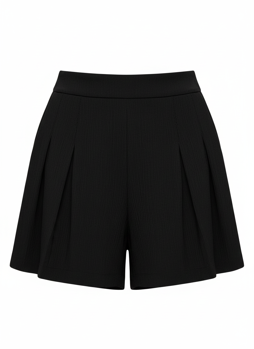 Women’s Pleated Shorts with Pockets – Casual High-Waist Flowy Summer Shorts