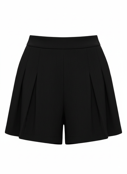 Women’s Pleated Shorts with Pockets – Casual High-Waist Flowy Summer Shorts