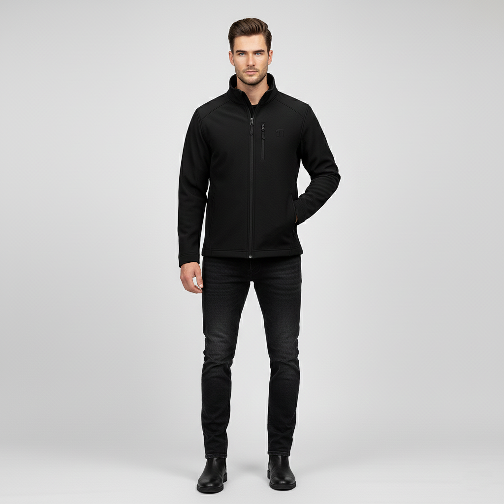 Monolith Motion Softshell Jacket - Charcoal Black Unisex Athleisure