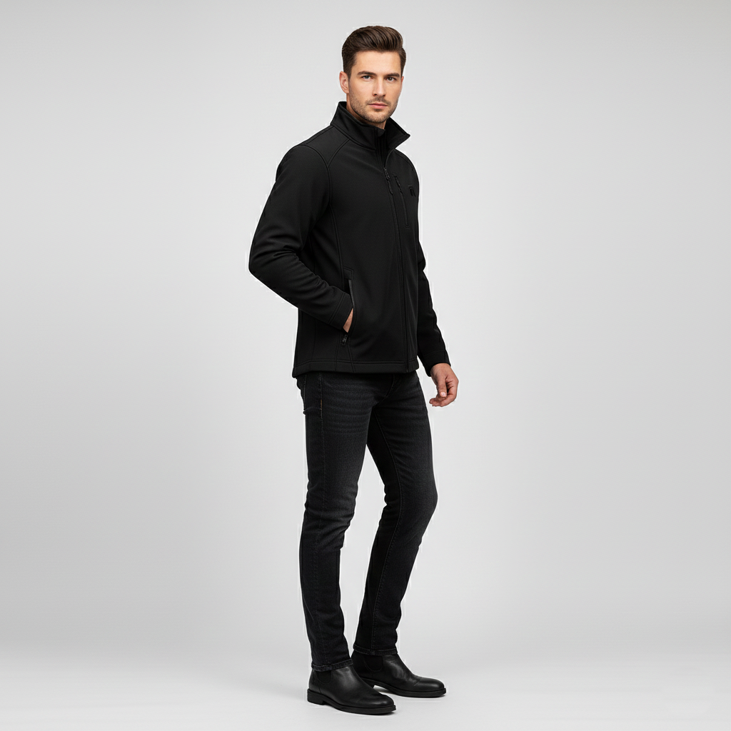 Monolith Motion Softshell Jacket - Charcoal Black Unisex Athleisure