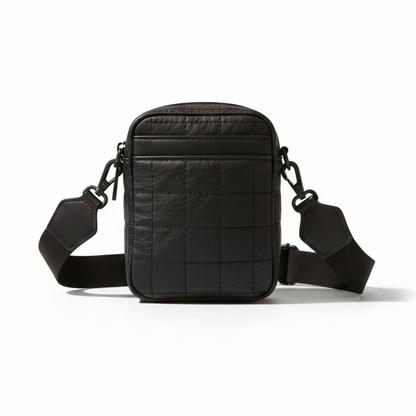 Stonehenge Textures Quilted Crossbody Travel Bag – Minimalist Urban Utility
