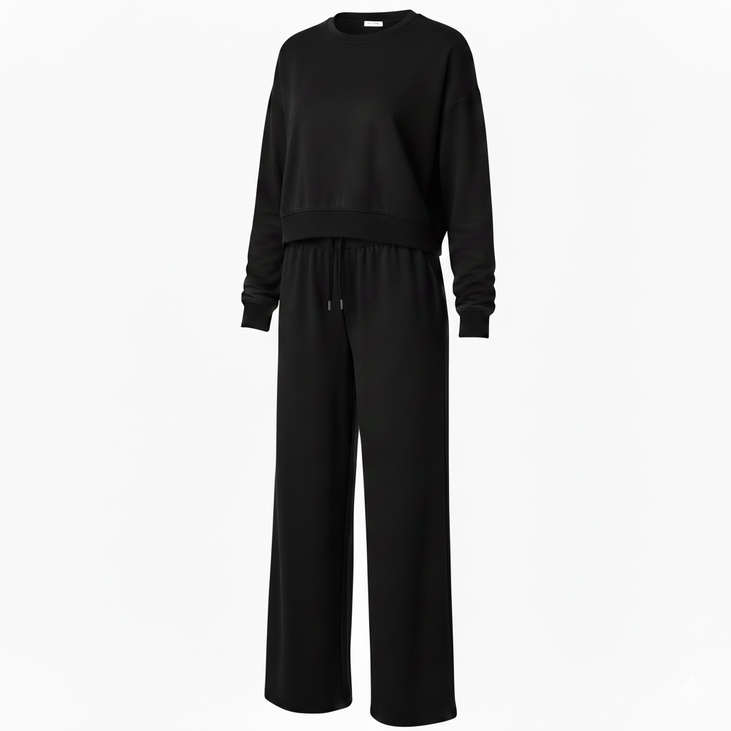 Double Take Full Size Textured Long Sleeve Top and Drawstring Pants Set