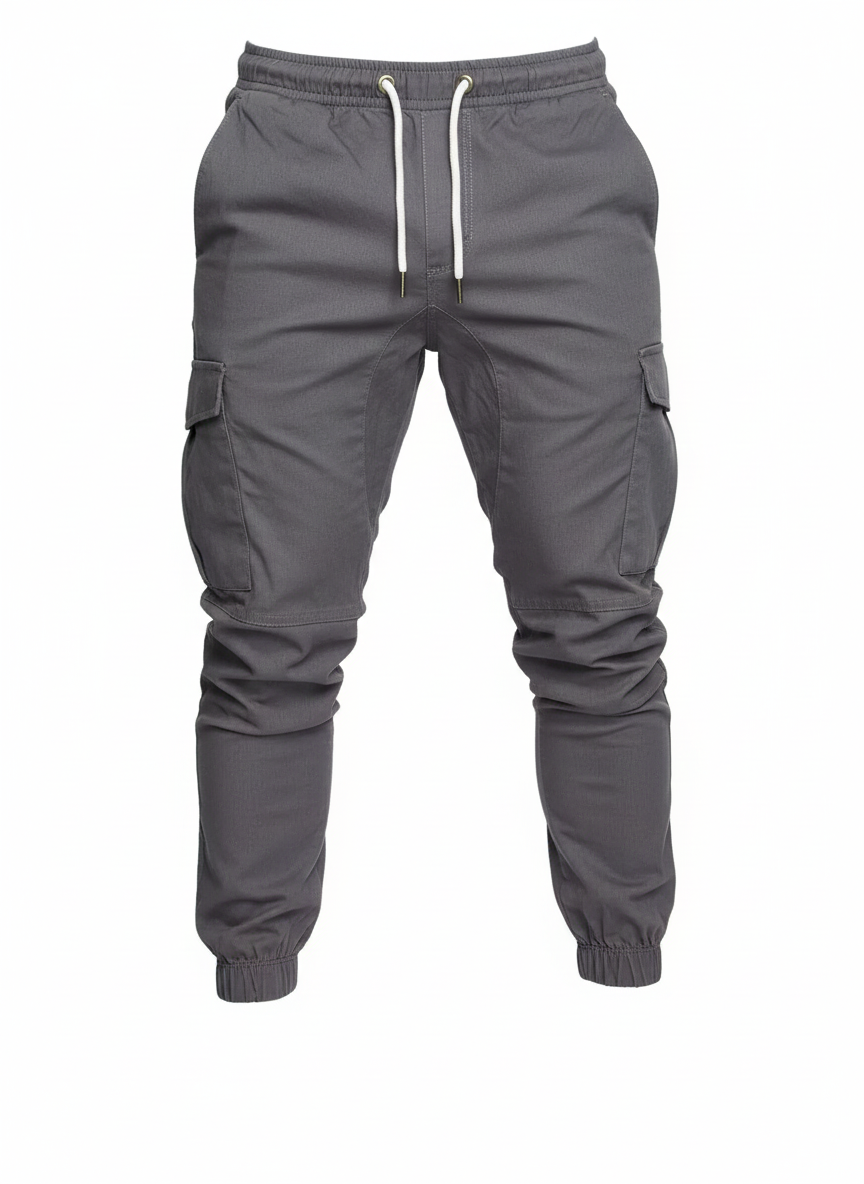 Men's Plus Size Cargo Jogger with Drawstring Waistband - Ultimate Comfort and Style