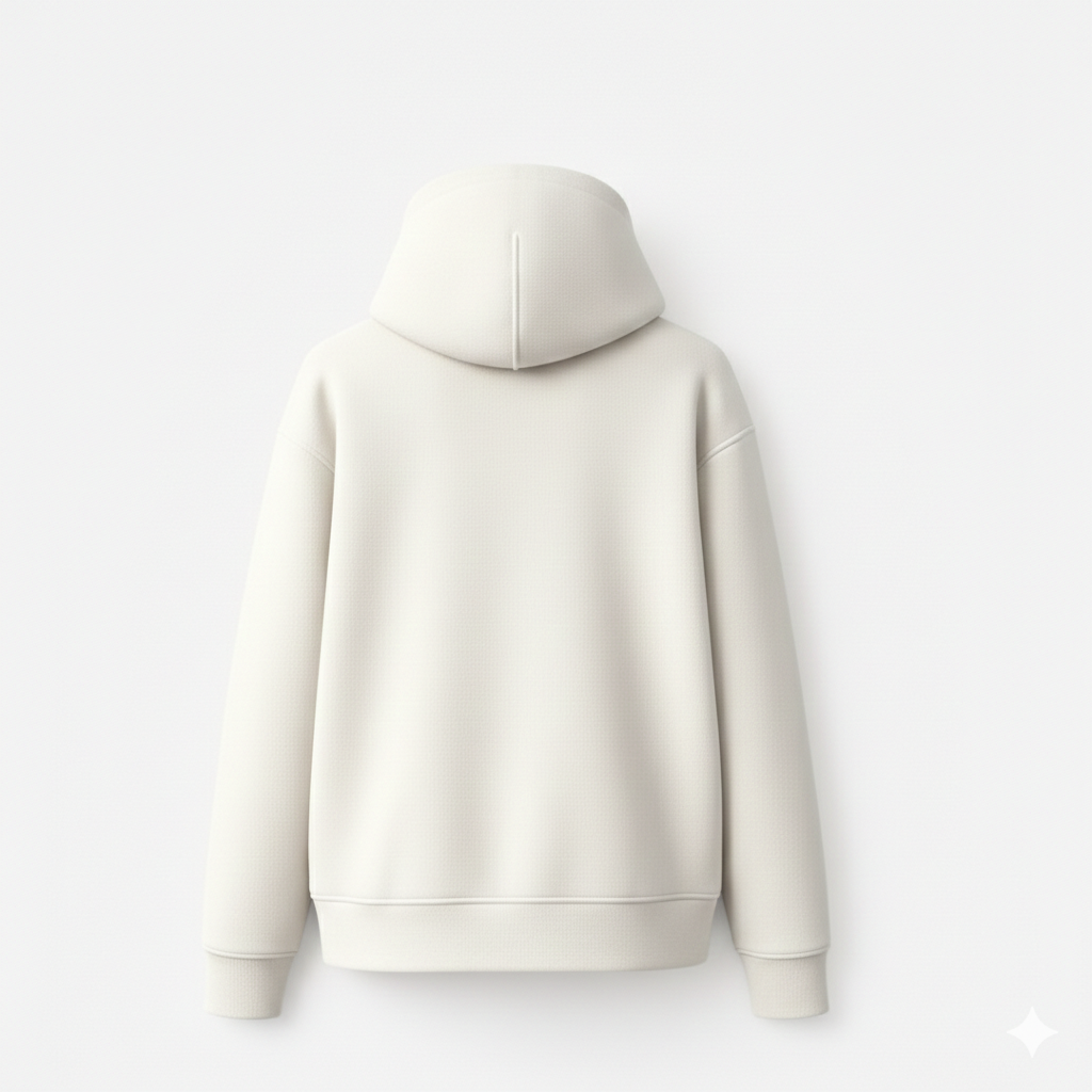 Stonehenge Textures™ Half-Zip Hoodie — Off-White