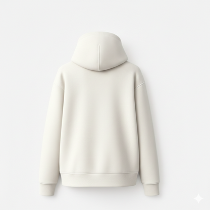 Stonehenge Textures™ Half-Zip Hoodie — Off-White