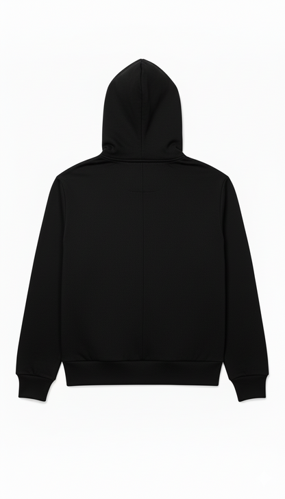 Stonehenge Textures Luxury Black Zip Hoodie Premium Designer Streetwear for Men & Women