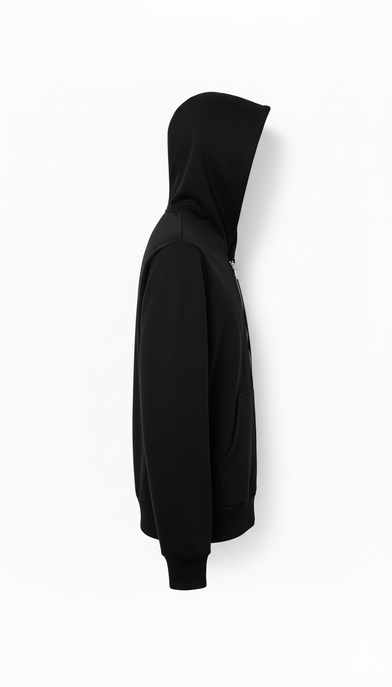 Stonehenge Textures Luxury Black Zip Hoodie Premium Designer Streetwear for Men & Women