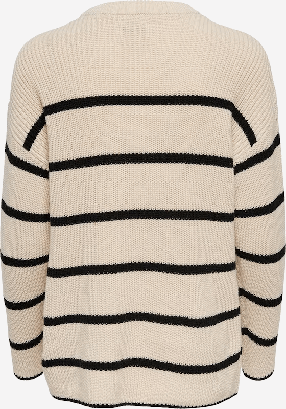 Stonehenge Textures Biege Toned Crew Neck Sweater for Women Casual Comfort Meets Elevated Style