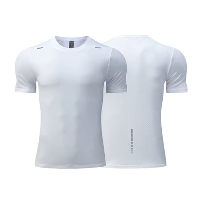 Men’s Quick-Drying Gym Shirt & Joggers Set Compression Fit Customizable Sublimation Wear - Stonehenge Texture