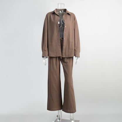 Stonehenge Texture Breathable Textured Cotton Co-Ord Set for Timeless Summer Styling - Stonehenge Texture