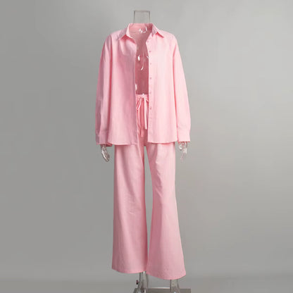Stonehenge Texture Breathable Textured Cotton Co-Ord Set for Timeless Summer Styling - Stonehenge Texture