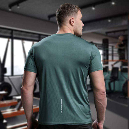Men’s Quick-Drying Gym Shirt & Joggers Set Compression Fit Customizable Sublimation Wear