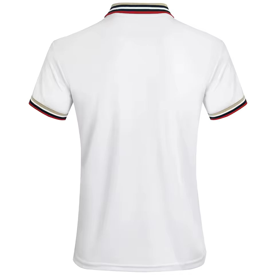 Stonehenge Textures Breathable Cotton Polo Shirt – Luxury Reverse Collar Summer Top