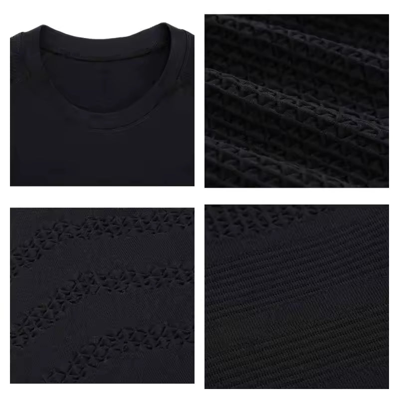 Stonehenge Textures Men’s Compression Gym T-Shirt Seamless Muscle Fit