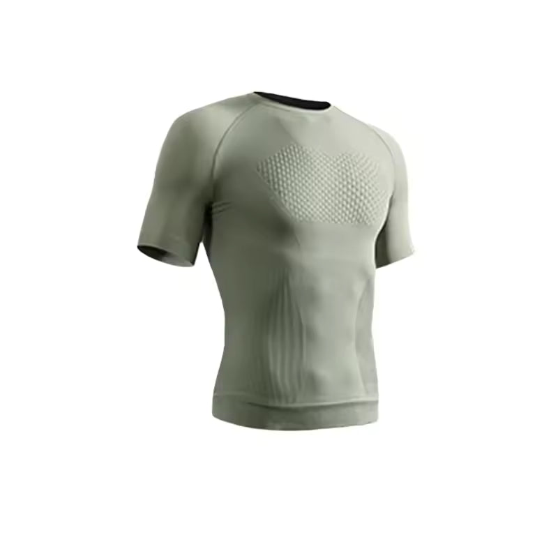 Stonehenge Textures Men’s Compression Gym T-Shirt Seamless Muscle Fit